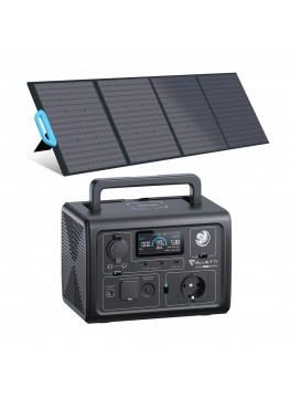 BLUETTI EB3A Station d'énergie solaire 600W - Charge rapide 268Wh LiFePO4 Batterie