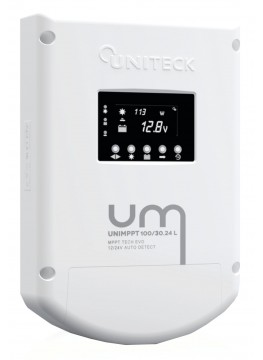 UNITECK Régulateur de charge solaire 100V 30A UNIMPPT 100/30.24L - 12/24V