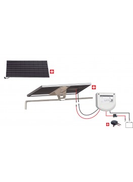 UNITECK Kit Nautisme solaire 100W 12V - SUPPORT PORTIQUE/BALCON
