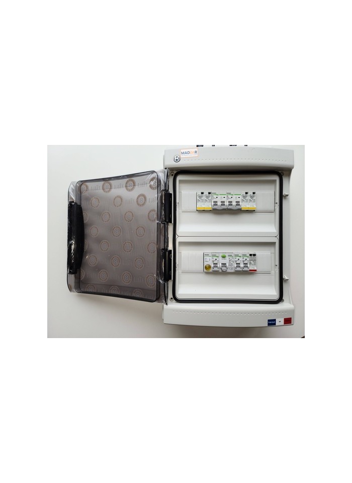 Coffret de protection AC courant alternatif et parafoudre 6kW(C32) pour 2  onduleurs 3kW monophasés - MadenR