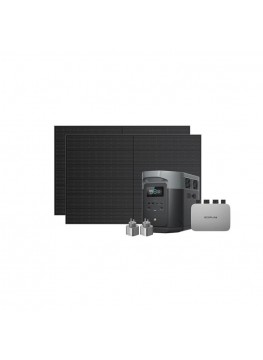 ECOFLOW PowerStream Kit de stockage 2kWh - Kit solaire Plug & Play