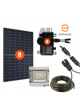 Kit solaire TRINA/ENPHASE 3kW - IQ8-AC - Système de fixation au sol RENUSOL - PAYSAGE