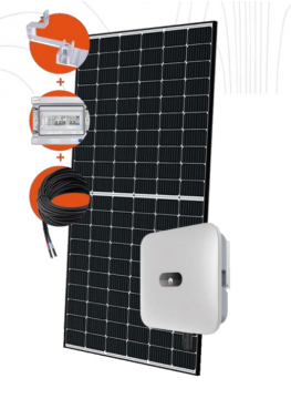 Kit solaire HUAWEI 3kW monophasé - Panneau solaire TRINA VERTEX-S Biverre 425Wc - Onduleur Huawei 3kW - Fixation K2 Portrait