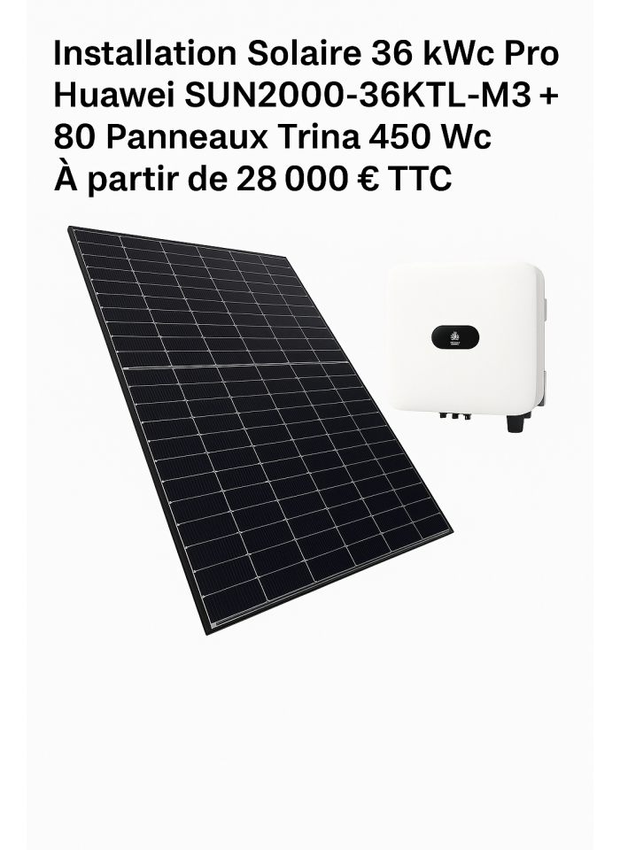 Installation Solaire 36 kWc Pro – Huawei
