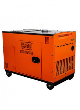 BLACK+DECKER Groupe électrogène 6300W Diesel BXGND6300E – Insonorisé, Électrique, Compatible ATS