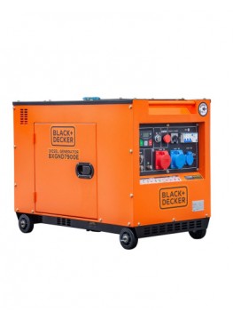 BLACK+DECKER BXGND7900E – Groupe électrogène Diesel 7.9 kVA 230V/400V insonorisé