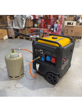 Groupe électrogène KOMPAK KGG90Ei-DF Inverter 11 kVA Gaz & Essence – 230/400 V – Silencieux