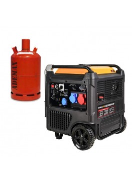 Groupe électrogène KOMPAK KGG90Ei-DF Inverter 11 kVA Gaz - Essence – 230-400 V – Silencieux