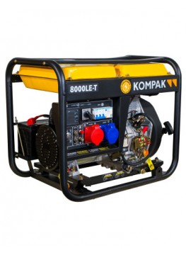 Groupe électrogène diesel Kompak K8000LE-T – 6400W 230V/400V AVR chantier