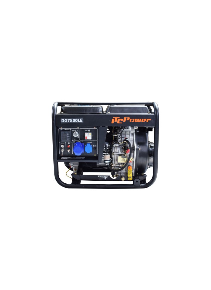 Groupe électrogène diesel ITC Power DG7800LE – 6500 W AVR monophasé (ATS)