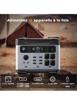 Station d’alimentation portable OUKITEL P2001 Plus 2048 Wh / 2400 W