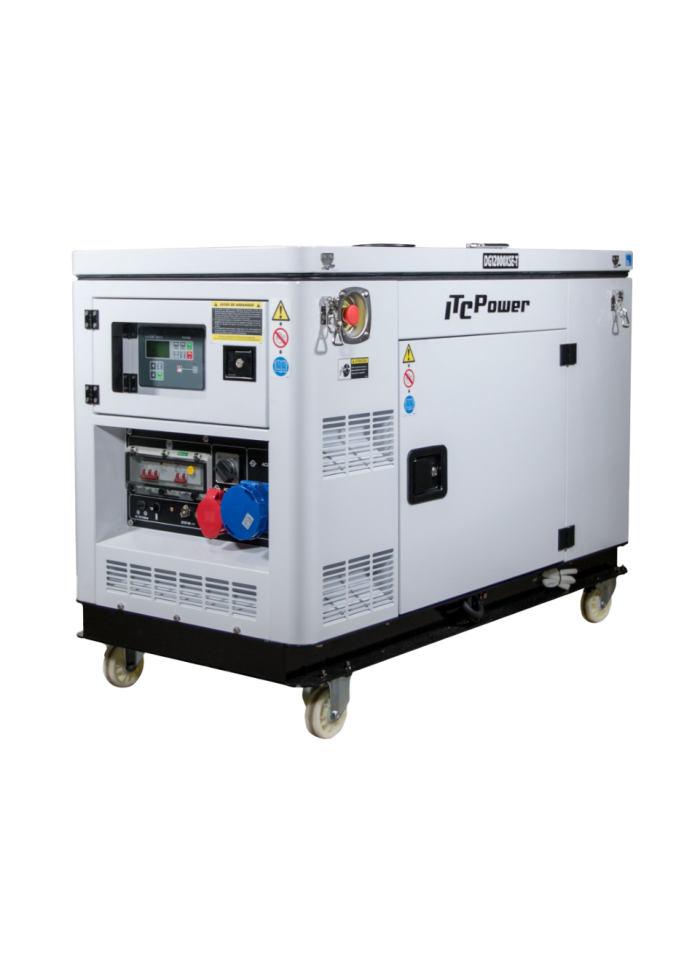 Groupe électrogène diesel ITC Power DG12000XSE-T – 12,5 kVA bi-tension